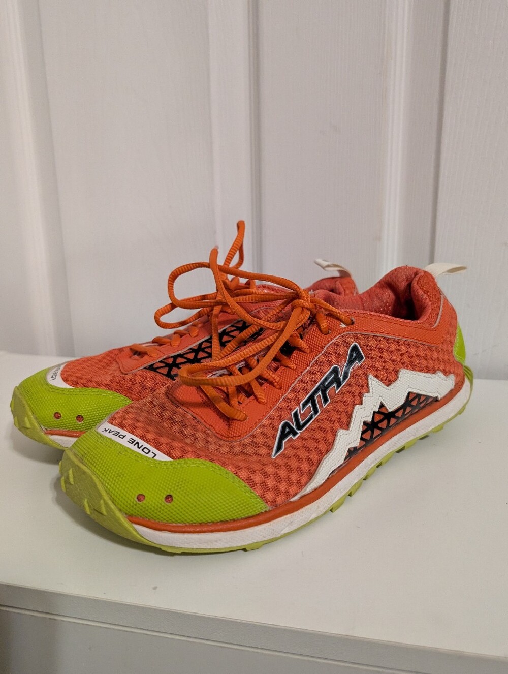 Altra Womens Lone Peak Womens Sneakers Shoes Orange Trail Running Size 9